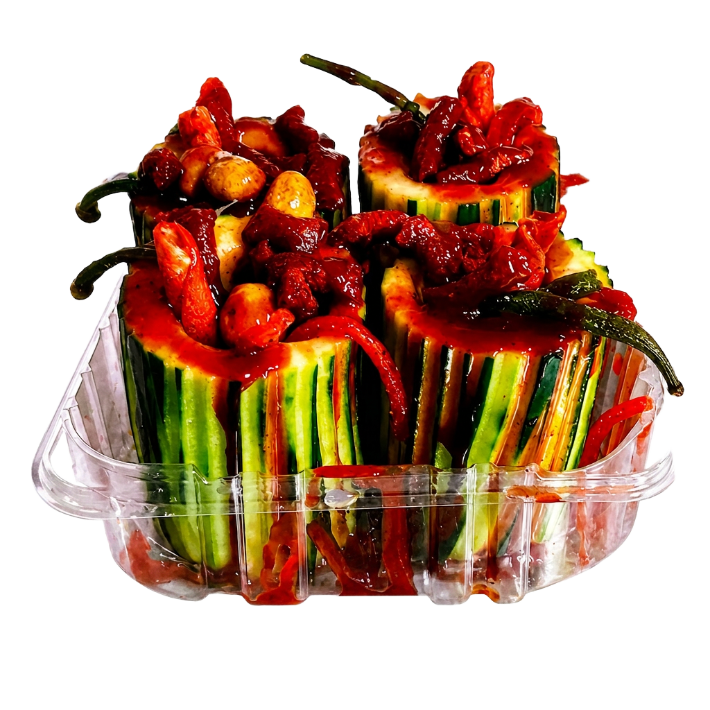 Pepinos preparados.
